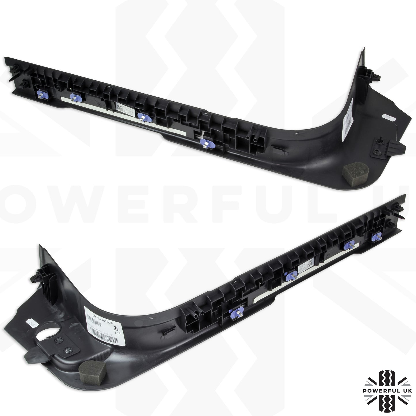 Interior Front Door Sill Scuff Plates - Ebony Black - for Land Rover Discovery Sport