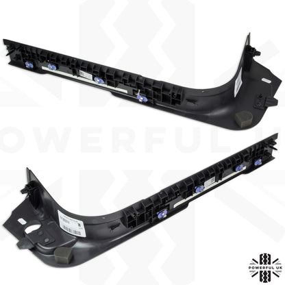 Interior Front Door Sill Scuff Plates - Ebony Black - for Land Rover Discovery Sport