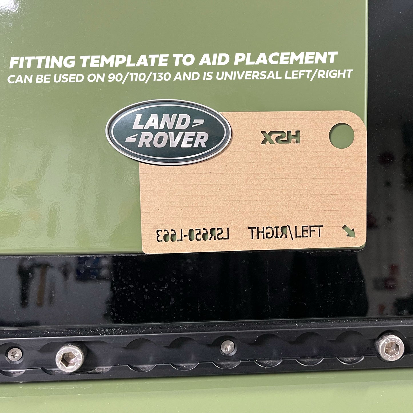 2x Genuine Oval Badges for Land Rover Defender L663 Side Panel