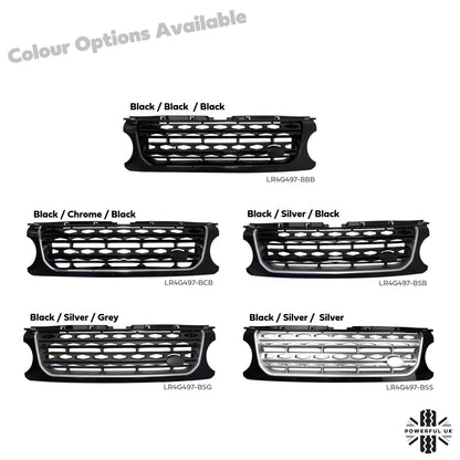 Front Grille "facelift look" - Black / Chrome / Black - for early Land Rover Discovery 4