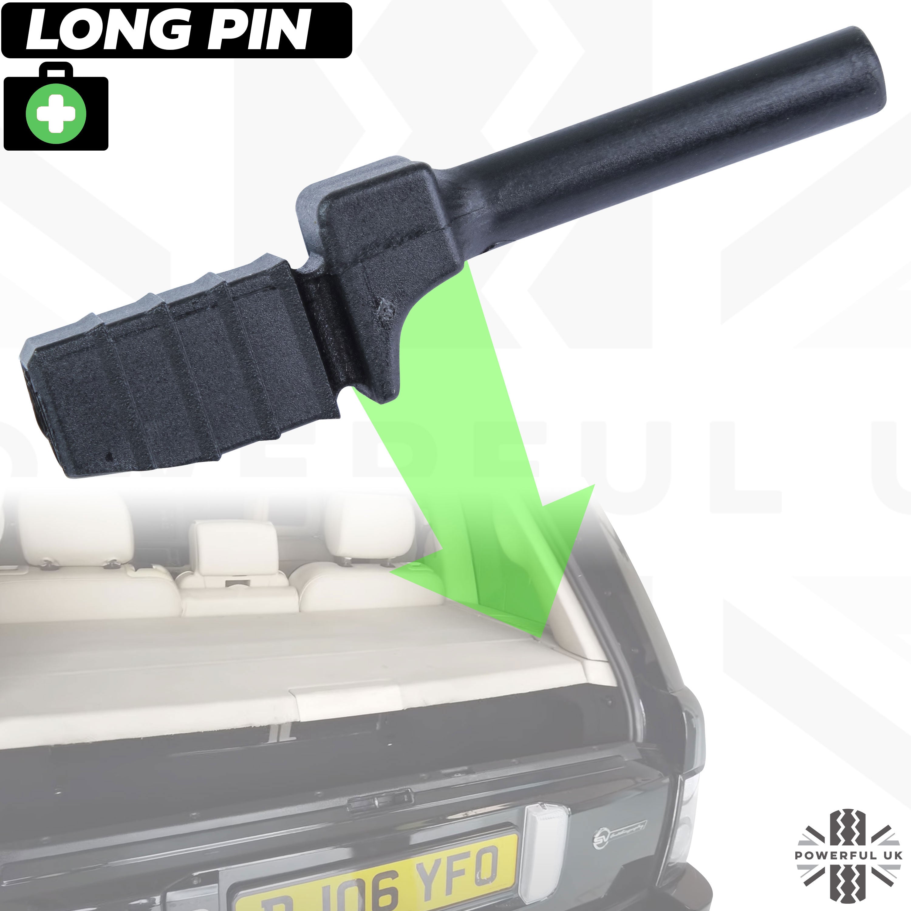 Parcel Shelf Repair Pin for Range Rover L322 - LONG Type - Single ...
