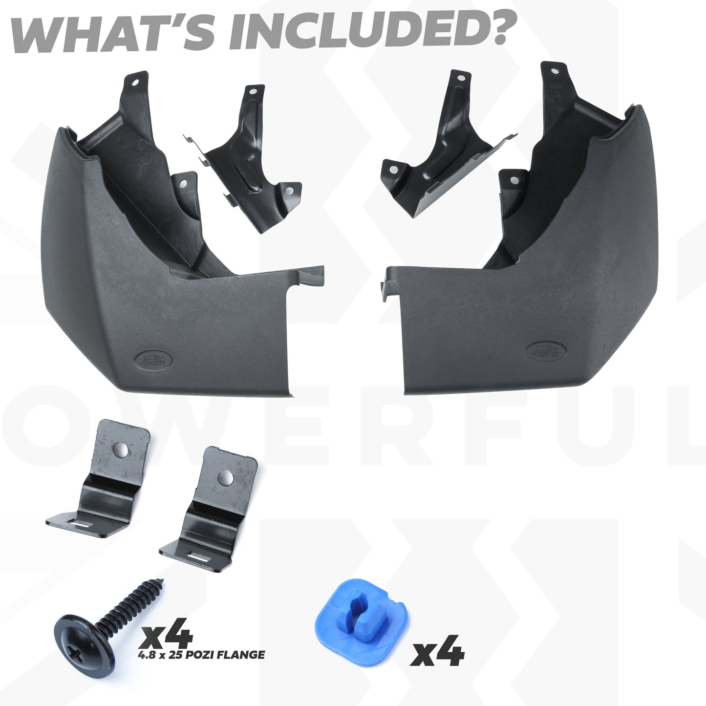 Genuine Mudflap Kit - Rear - for Land Rover Discovery 3 2005-08