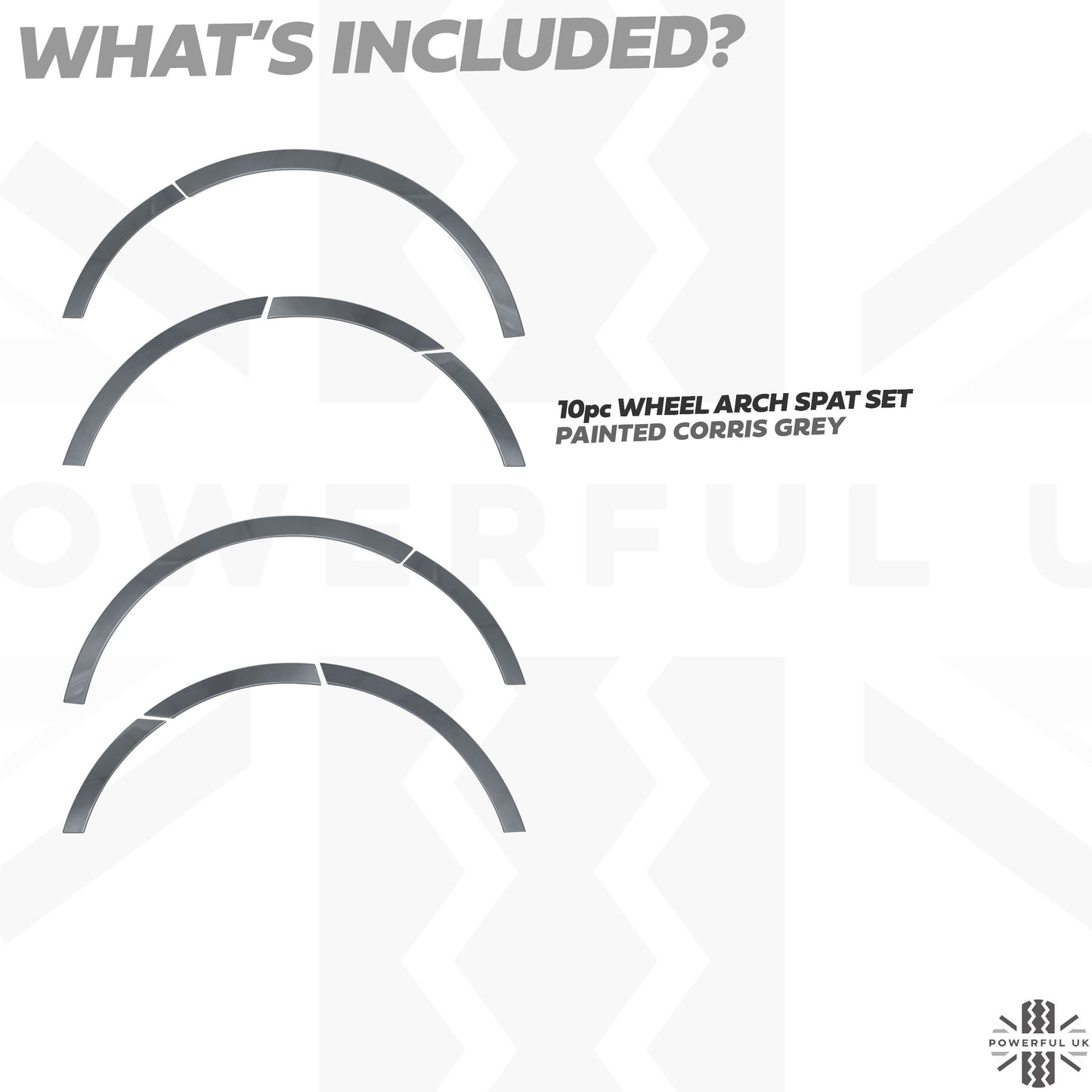 Wheel Arch Spat Kit "SVR Style" for Range Rover Sport L494 - Corris Grey
