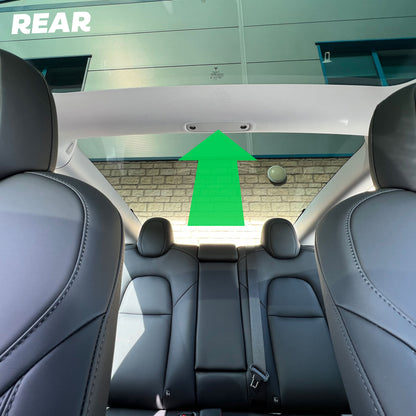 2x Roof Light Covers in Silver for Tesla Model 3