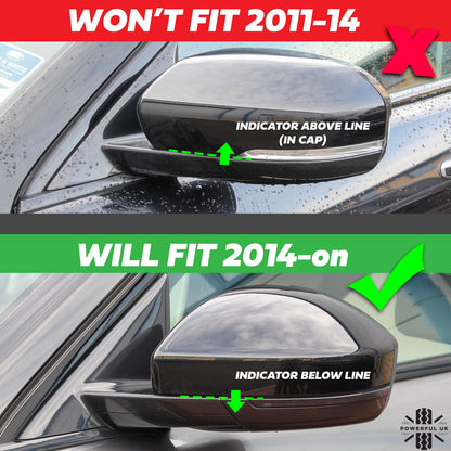 Mirror covers for Range Rover Evoque 2014+ - Gloss Black