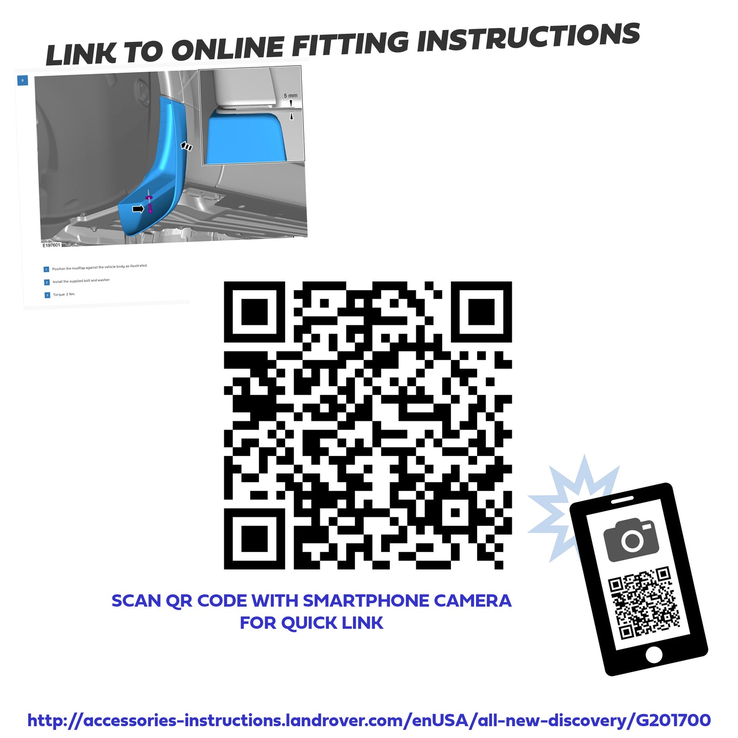 Genuine FRONT Mudflaps for Land Rover Discovery 5