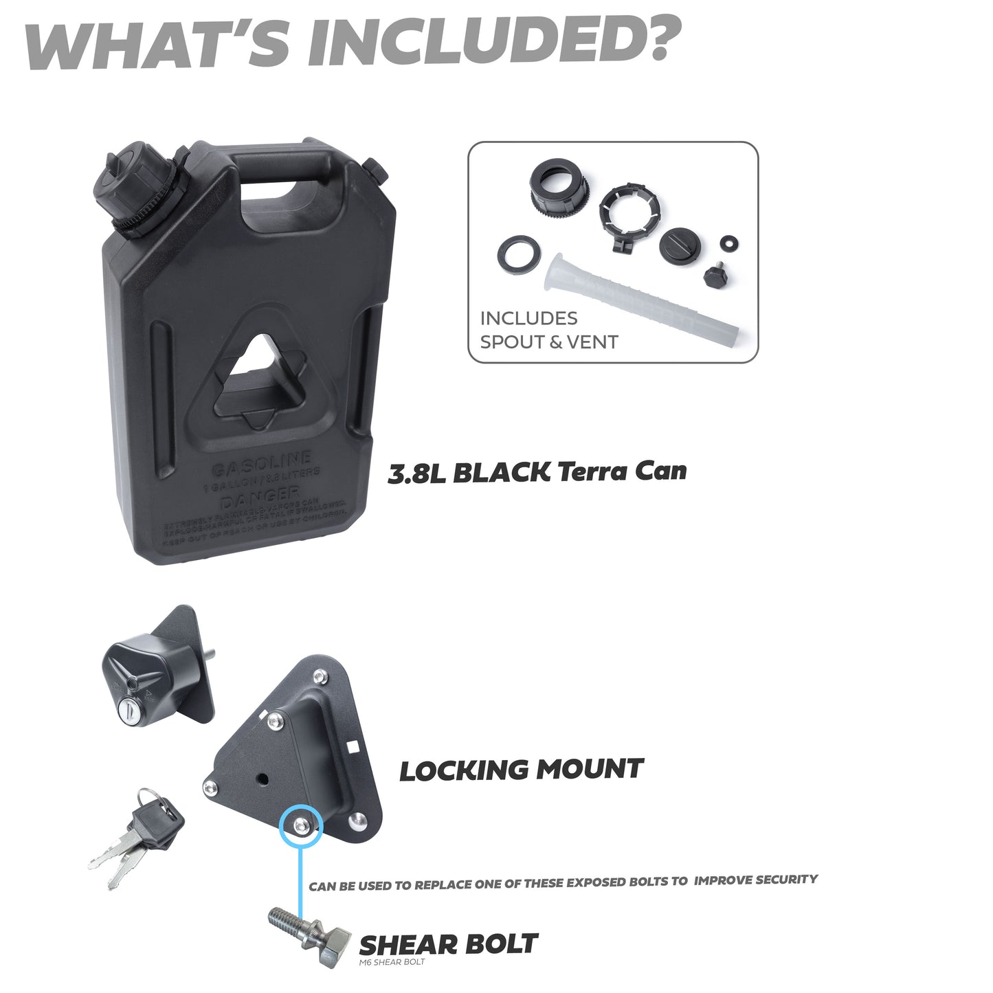 Terrafirma Terra Can - Black - 3.8L