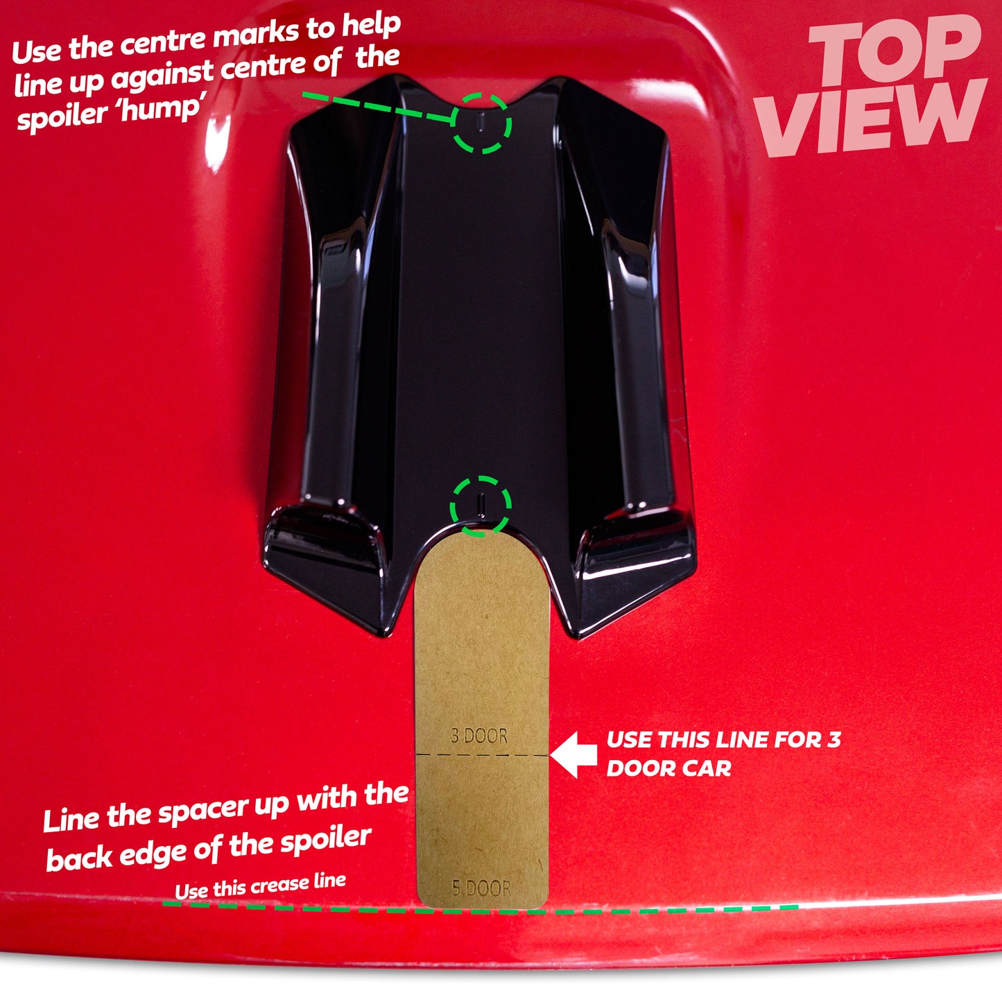 Rear Roof Spoiler Dummy Twin Aerial Range Rover Evoque 2011-15