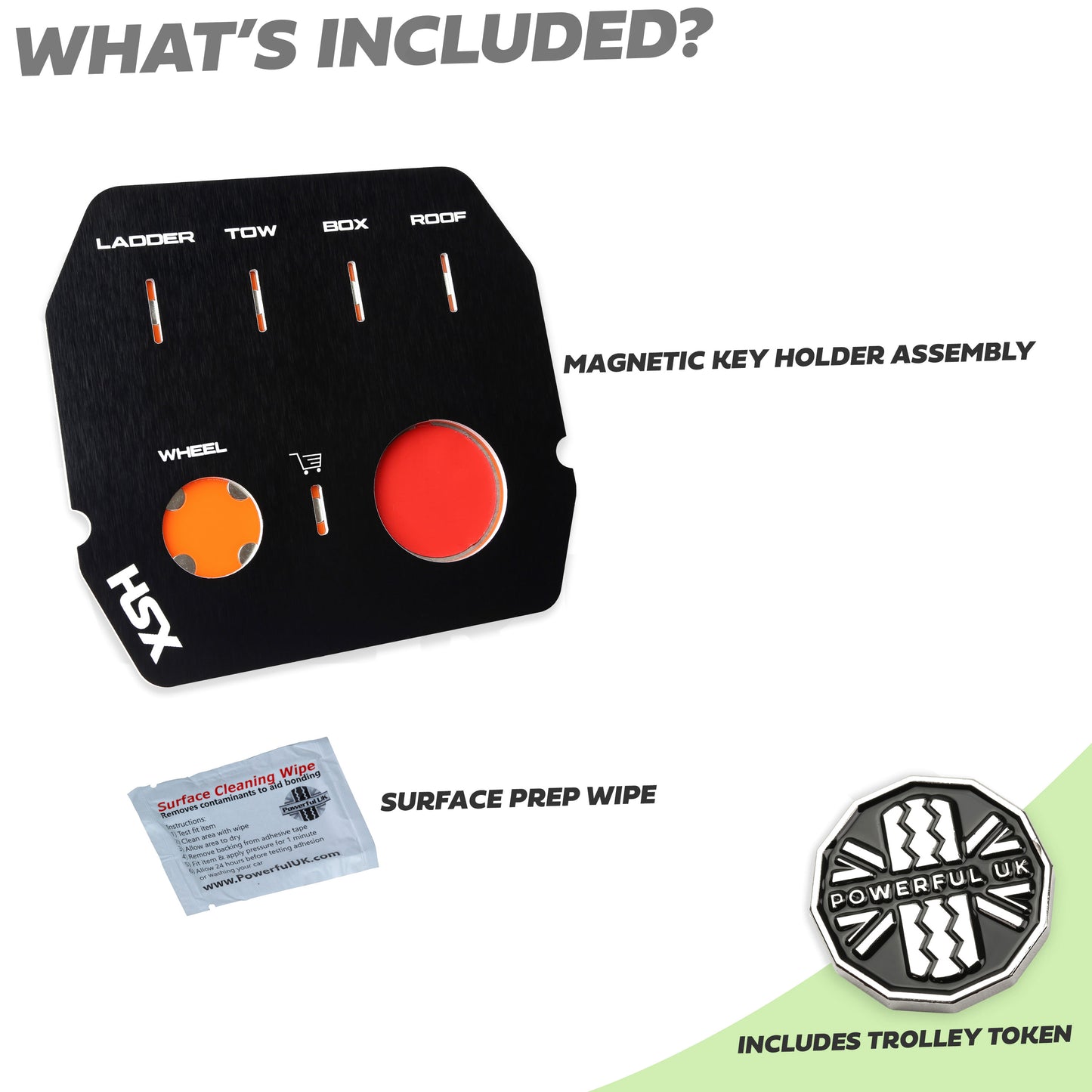 Cubby Box Key Organiser - STEEL Wheel Type - for Land Rover Defender L663