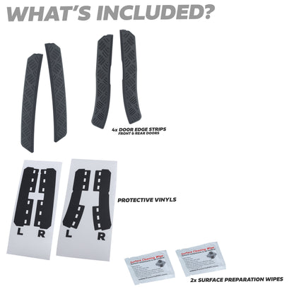 4pc Door Edge Protection Strips for Land Rover Defender L663 110/130