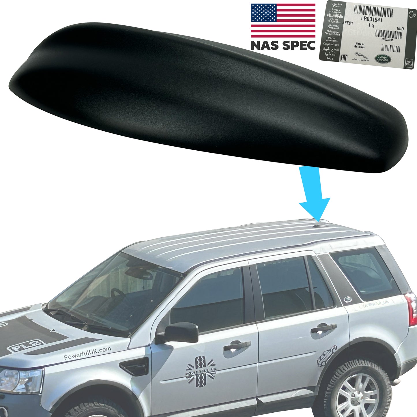 GPS Roof Aerial Antenna for Land Rover Freelander 2 2013-14 - Genuine