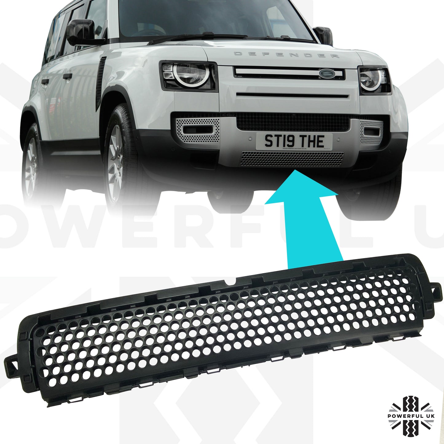 Lower Front Bumper Mesh Grille for Land Rover Defender L663