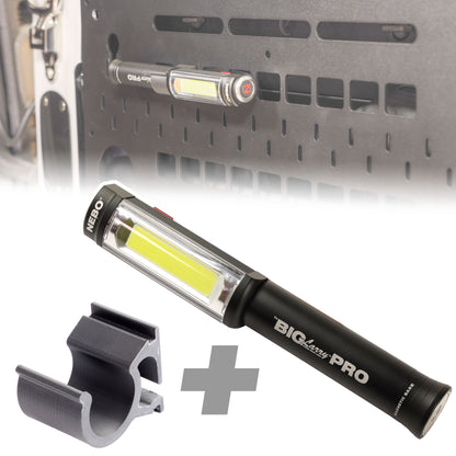 'Big Larry Pro' Torch + Mount Kit for Folding Picnic Table for Land Rover Defender L663 - Horizontal