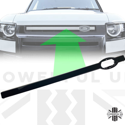 Replacement Front Grille Bar in Gloss Black for Land Rover Defender L663