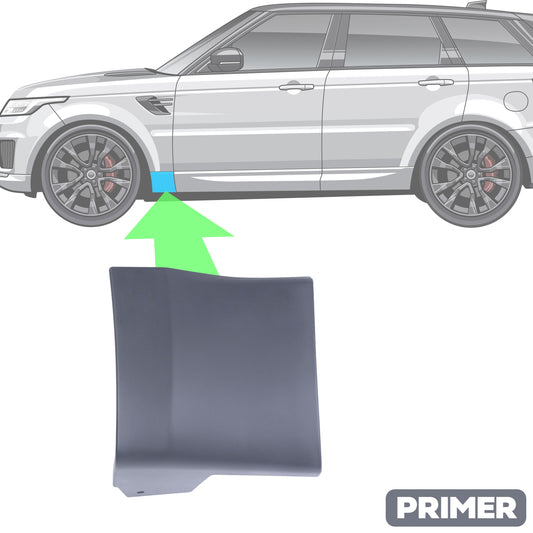 Lower Door Moulding in Primer - Front Left Small Section - for Range Rover Sport L494