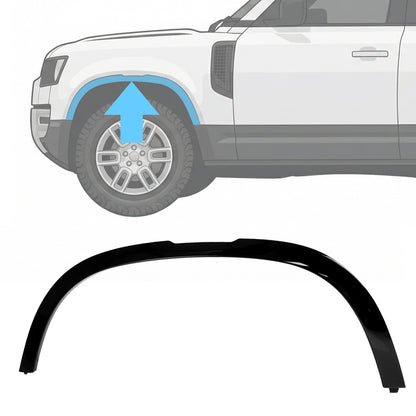 Wheel Arch Section - Standard Width - Front Left (L1) for Land Rover Defender L663 - Gloss Black