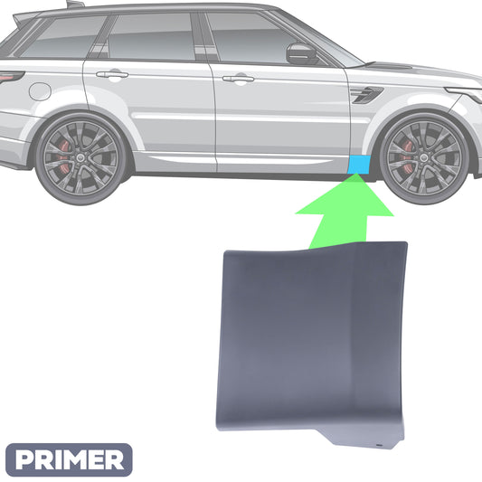 Lower Door Moulding in Primer - Front Right Small Section - for Range Rover Sport L494