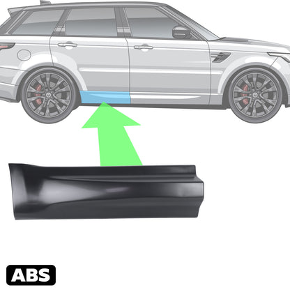 Lower Door Moulding in ABS - Right Rear - for Range Rover Sport L494