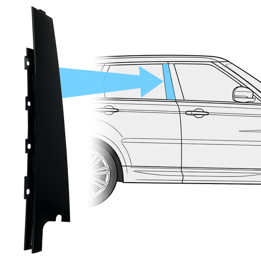 Genuine Rear B Pillar Finisher in Gloss Black for Range Rover Sport L494 - Right