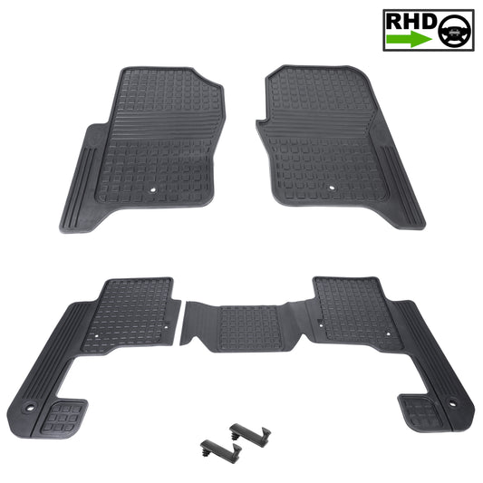 Rubber Floor Mat Set (Genuine) - RHD - for Land Rover Discovery 3