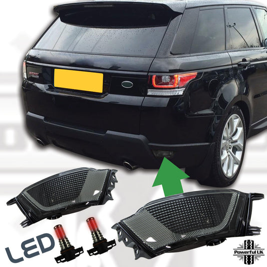 Smoked Rear Bumper Fog Lights for Range Rover Sport L494 - PAIR