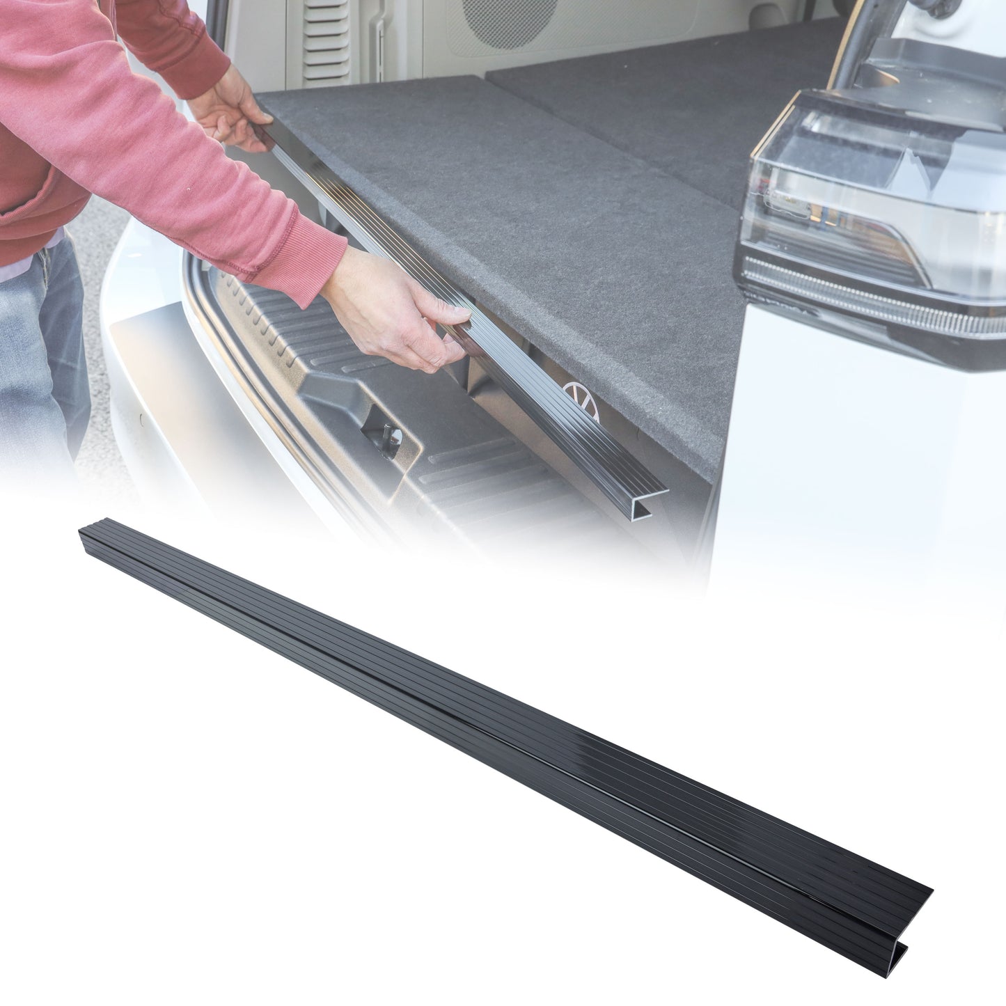 Edge Strip for Raised Floor for VW ID Buzz - Black