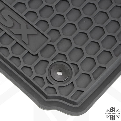 Rubber Floor Mats 4pc - RHD - for VW Amarok
