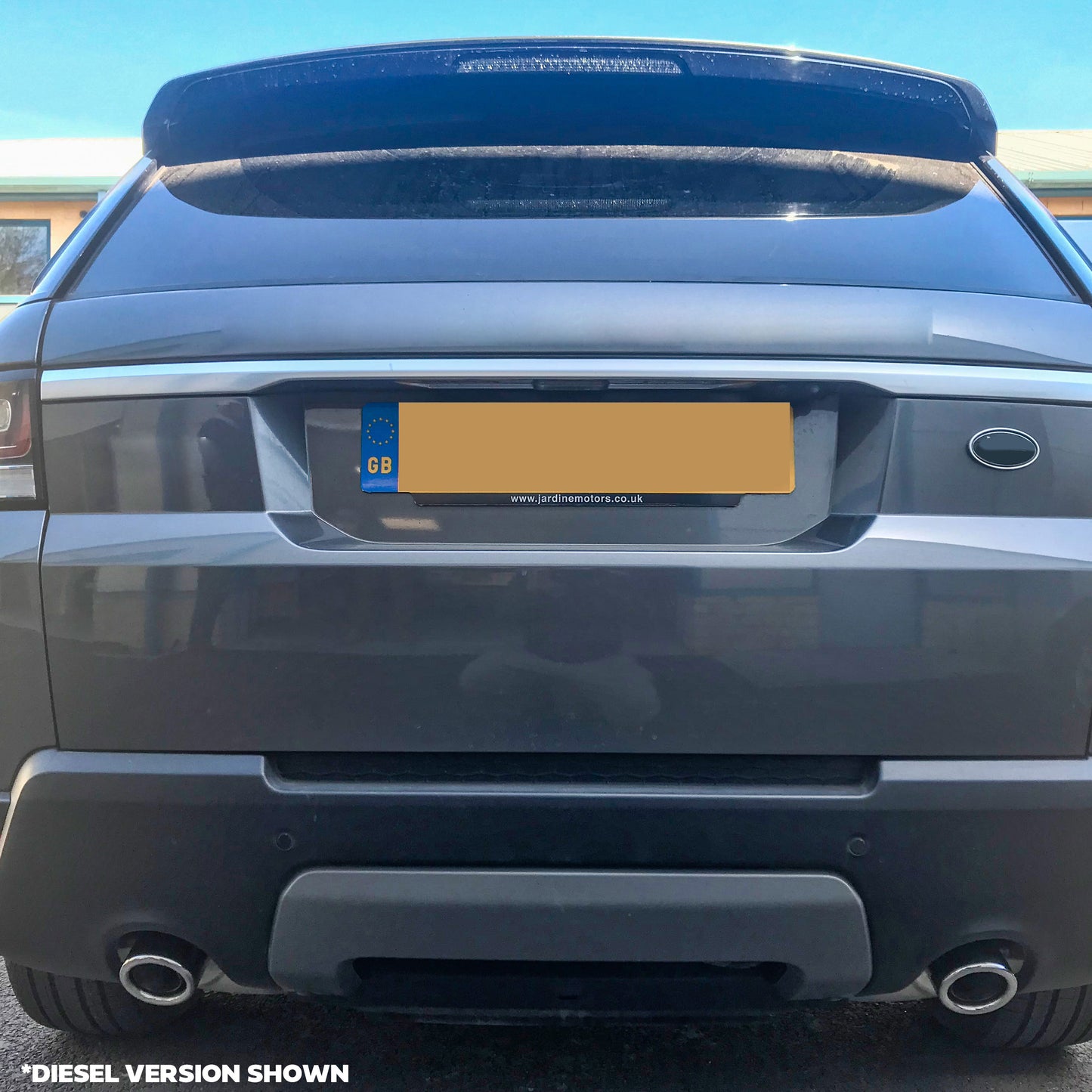 Round Exhaust Tips for Range Rover Sport L494 (2014-17) - Black - PETROL - Pair