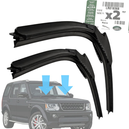 2 Genuine Windcreen Wiper Blades for Land Rover Discovery 3+4 Front
