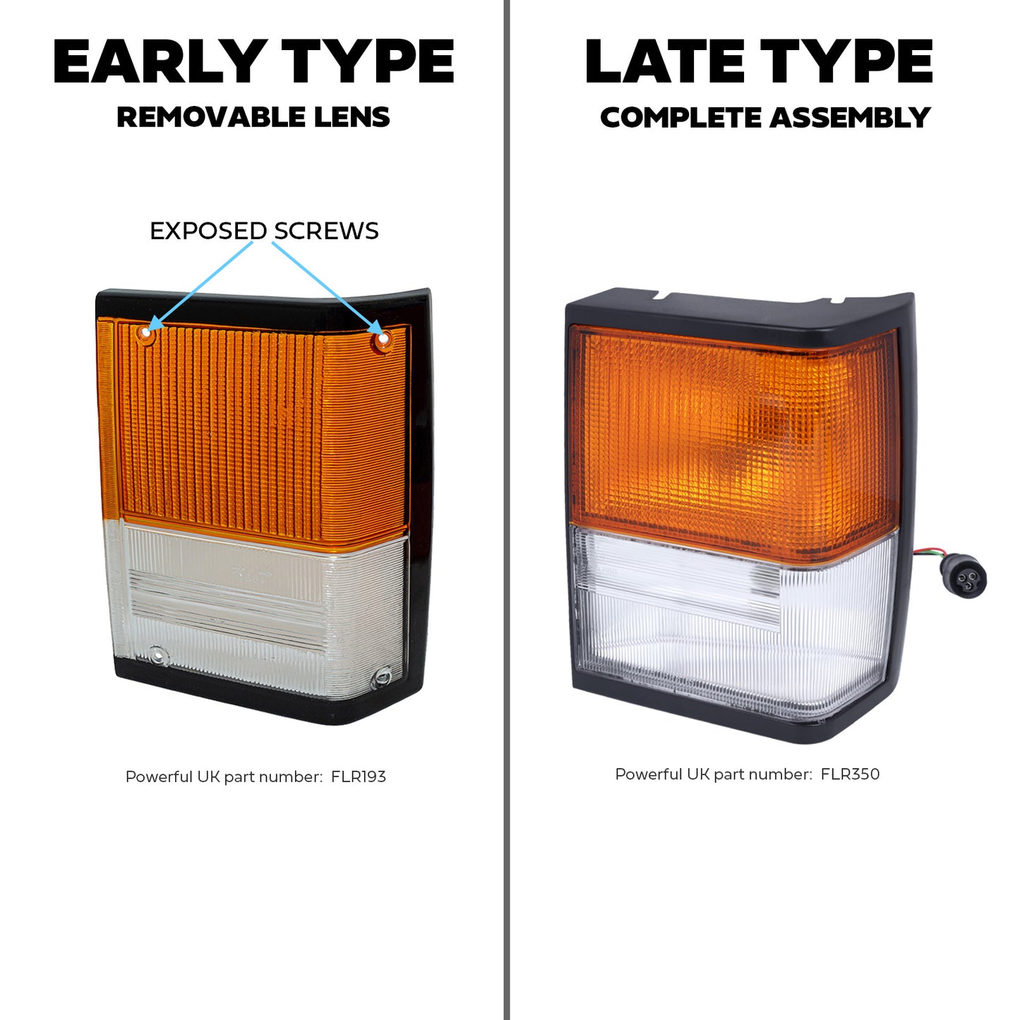 Front Indicator / Side Light Lens for Range Rover Classic - Left