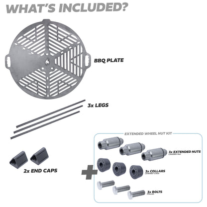 BBQ & Spare Wheel Mount Kit for Land Rover Defender L663