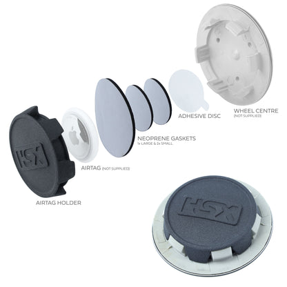 AirTag Holder for Land Rover 63mm Wheel Centre Cap