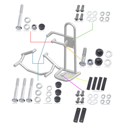 Spare Wheel Cradle & Jack Mount for Land Rover Defender L663