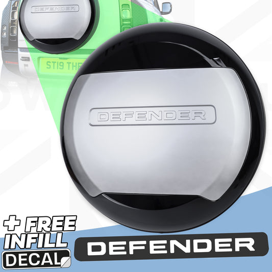 Spare Wheel Cover - Genuine (+ infill decals) for Land Rover Defender L663