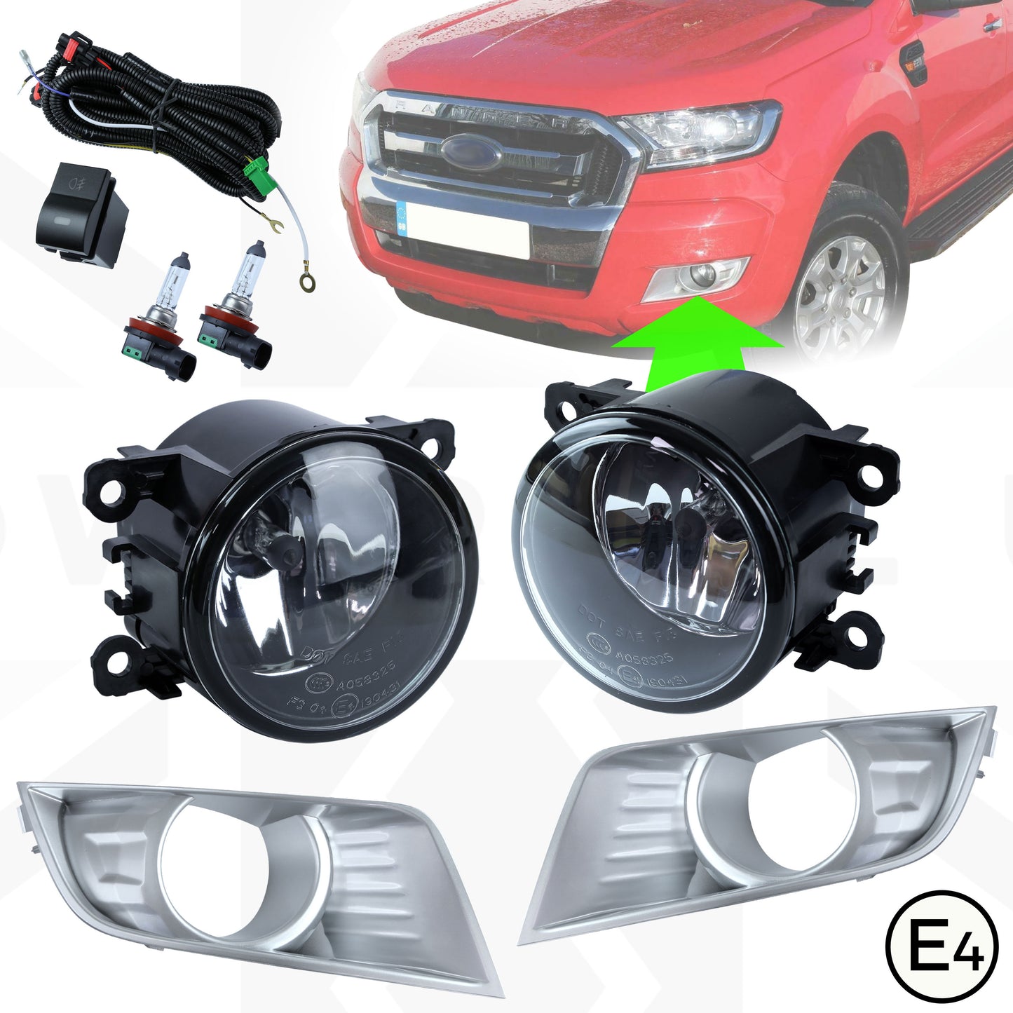 Fog Light Kit for Ford Ranger T7 2016-19