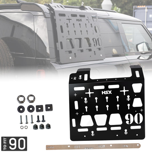 Molle Plate Kit - Black - Mix Design - RH - for Land Rover Defender L663 (90 Model)