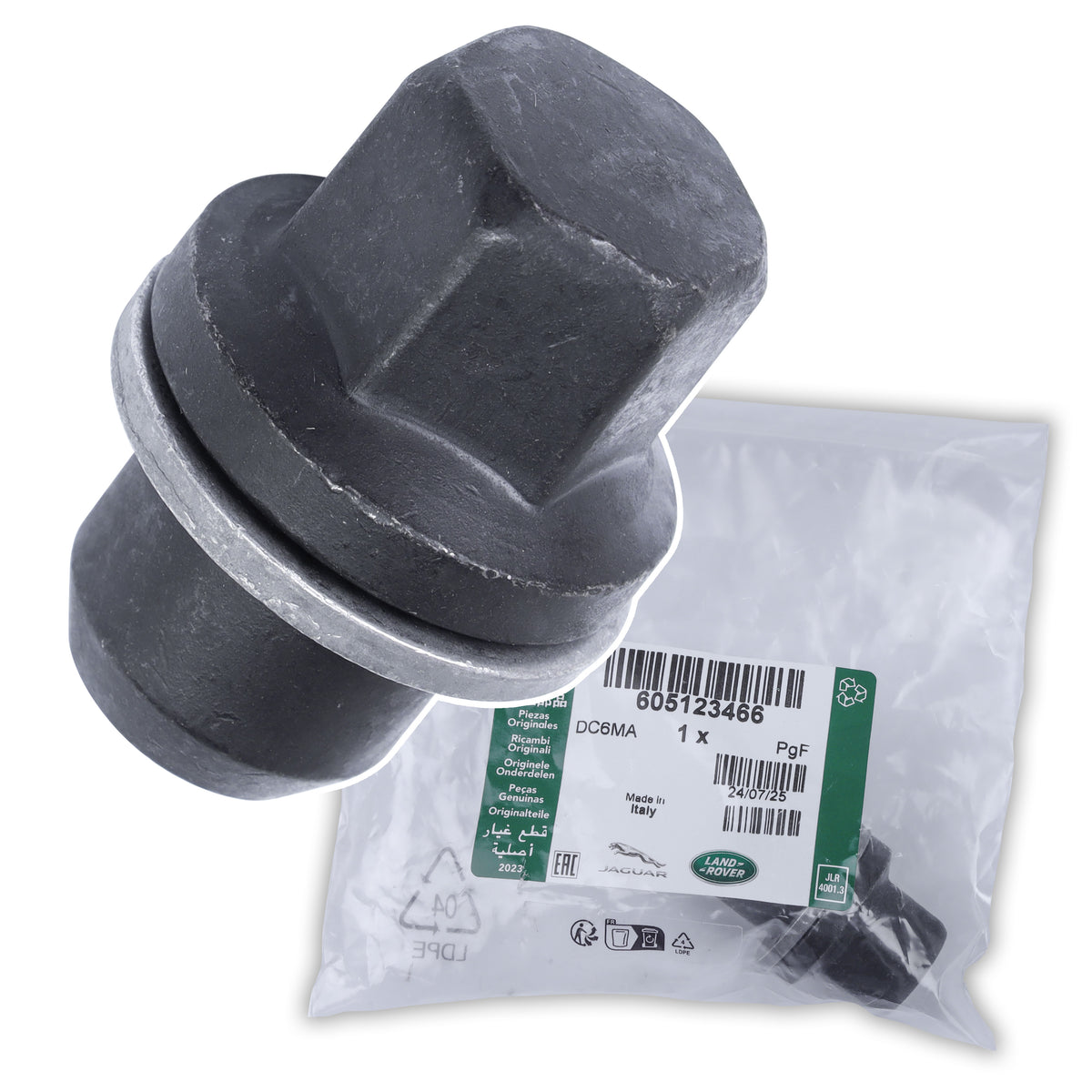 GENUINE Single Wheel Nut for Land Rover Defender L663 - Black