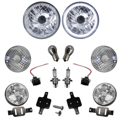 Clear Light Kit for Land Rover Defender SVX Grille - RHD