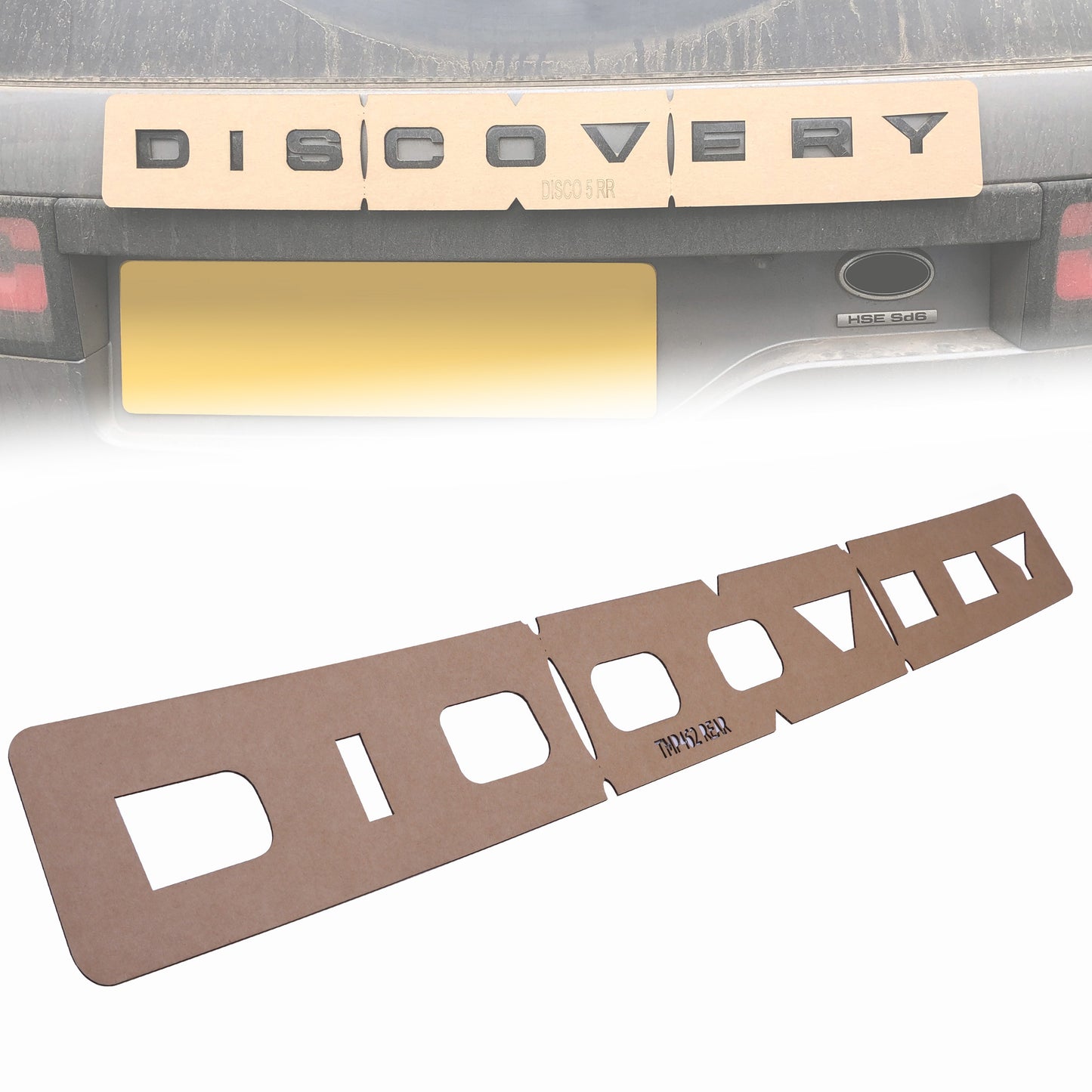 Rear Lettering Template for Land Rover Discovery 5
