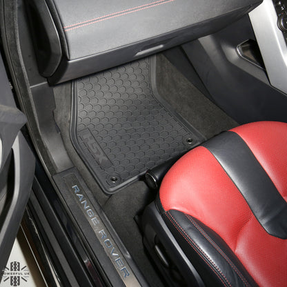 Rubber Floor Mats (Aftermarket) - RHD - for Range Rover Evoque (2011-18) SALOON