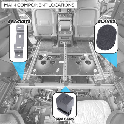 Flat Floor Boot Conversion Kit for Land Rover Defender L663 90 - Base Kit