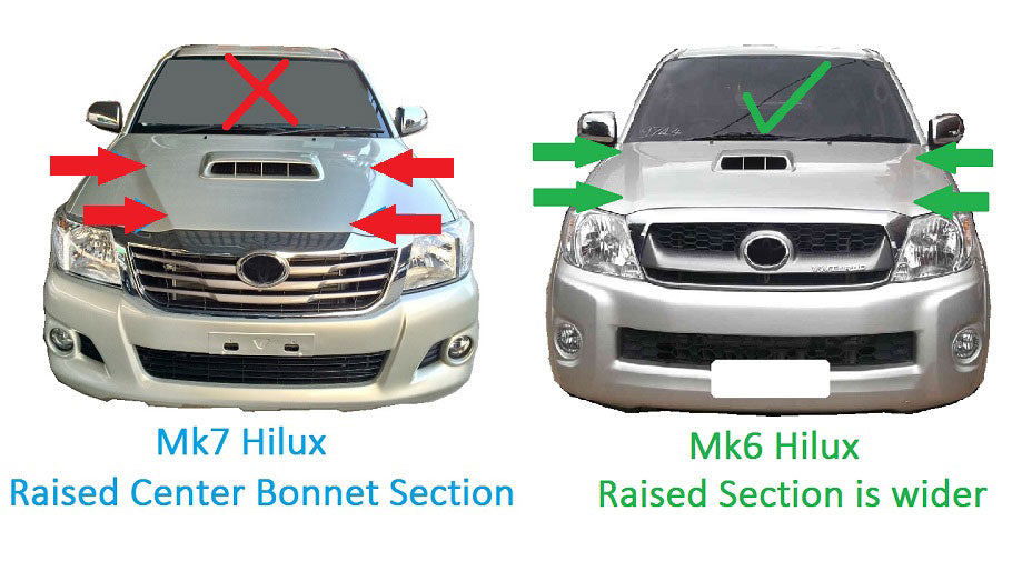 Front Grille - Chrome & Graphite - for Toyota Hilux Mk6