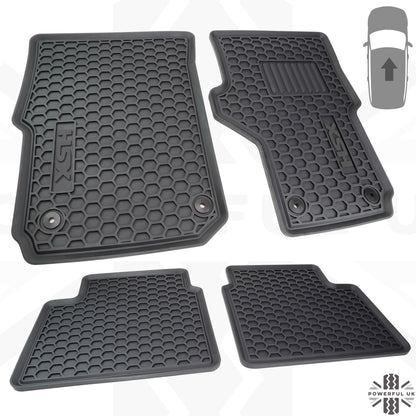 Rubber Floor Mats 4pc - RHD - for VW Amarok