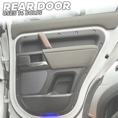 67pc Replacement Door Bolt Kit for Land Rover Defender L663 4 door (110/130) - Black