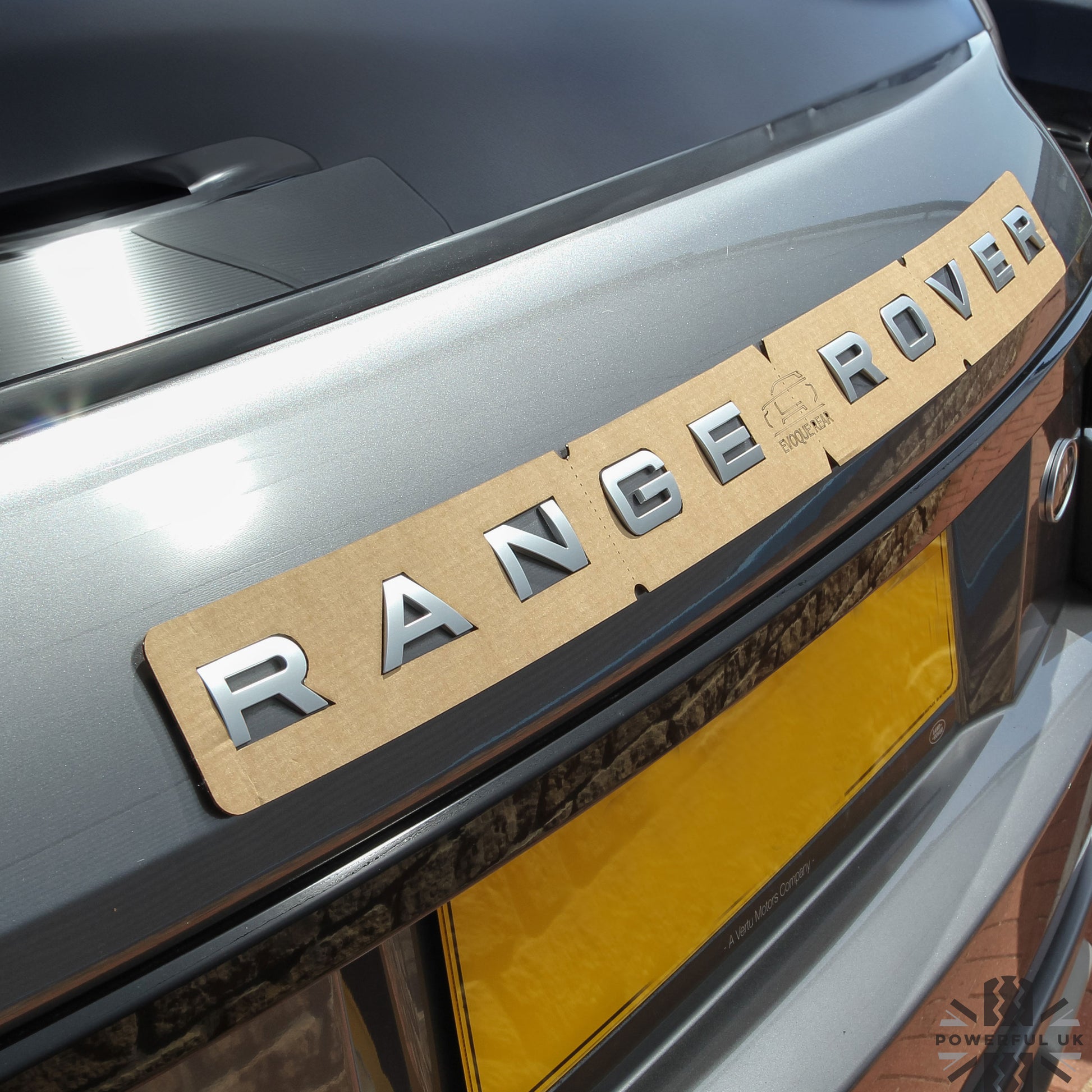 Range Rover Front Lettering Rear Lettering Template for Range Rover Evoque (2011-19) – Powerful UK