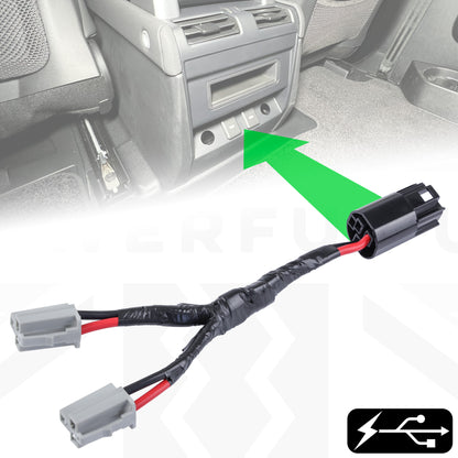 1x Rear Passenger Power Outlet Splitter Loom for Land Rover Defender L663