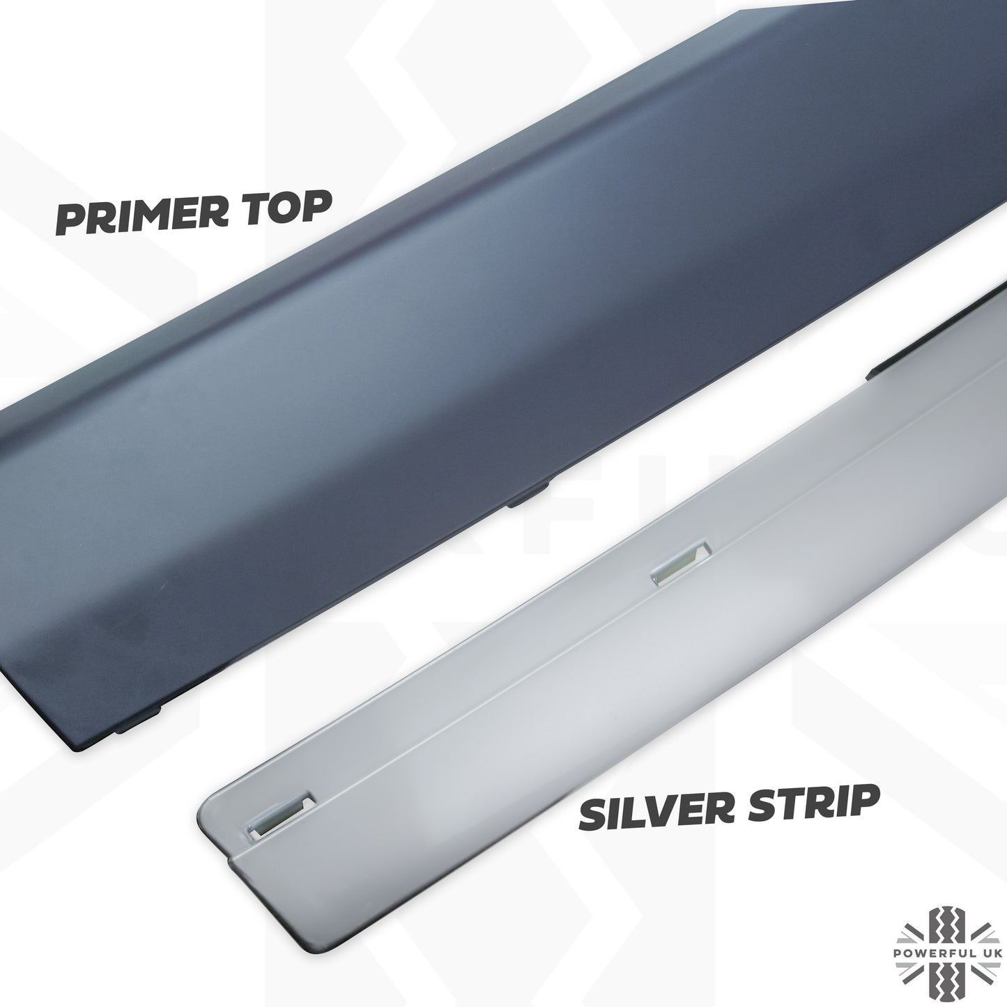 2012 style Tailgate Conversion for Range Rover Sport 05-11 - Primer/Silver Strip