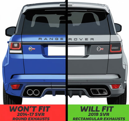 '2018 SVR' Style Rear Bumper for Range Rover Sport L494
