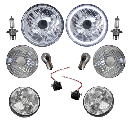 Clear Light Kit for Land Rover Defender SVX Grille - RHD