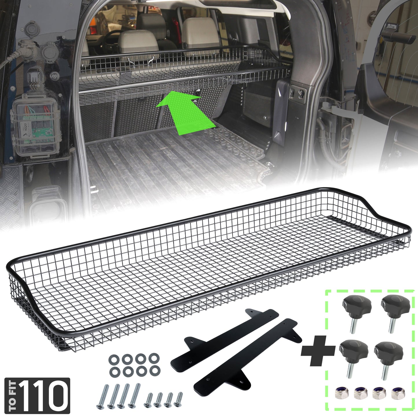 Mesh Luggage Rack for Land Rover Defender L663 (110 model)